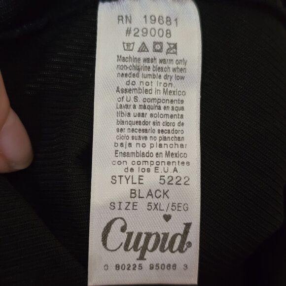 Cupid Vintage Shaper Briefs Black Waist Control Shapewear Size 5XL Runs Small - Picture 7 of 8